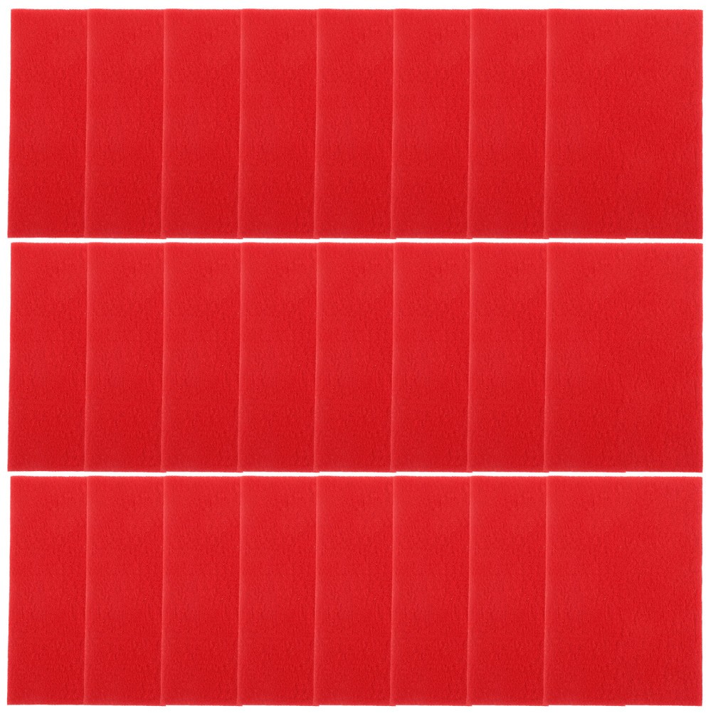 30Pcs Medium Grit Reusable Sanding Sponge for Car Paint Metal Red Sponge