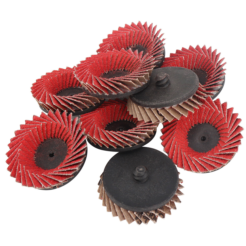 2″ 50mm Flap Sanding Disc R Type Roll Lock Twist Angle Grinder Buffing Wheel 60#