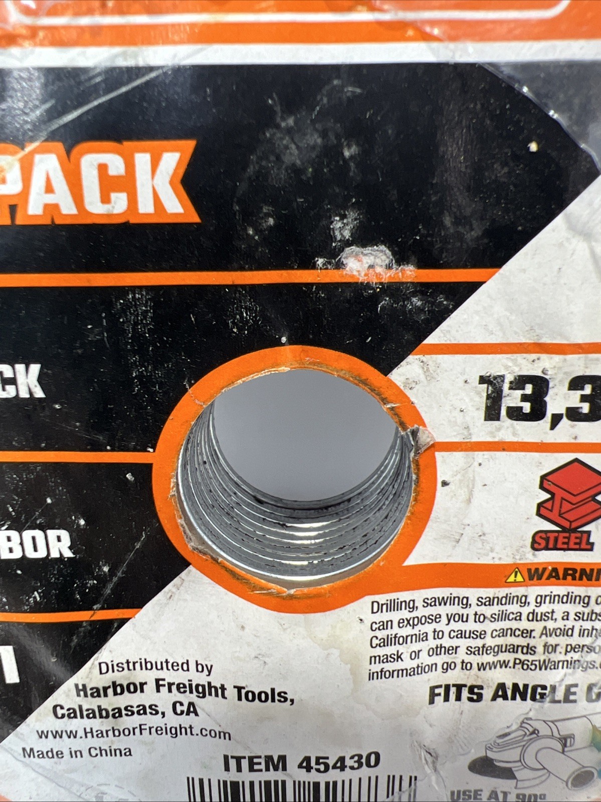 STEEL & STAINLESS TYPE 1/16″ CUT-OFF WHEELS 4-1/2″, 7/8″ ARBOR PACK OF 10 B4