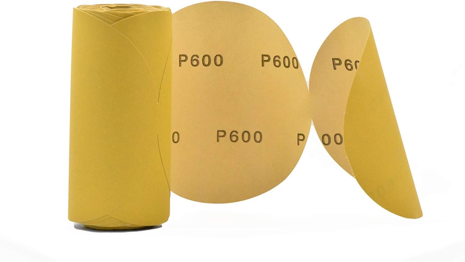 6″ Inch 600 Grit 100-PACK DA Sanding Disc Hook Loop Sandpaper