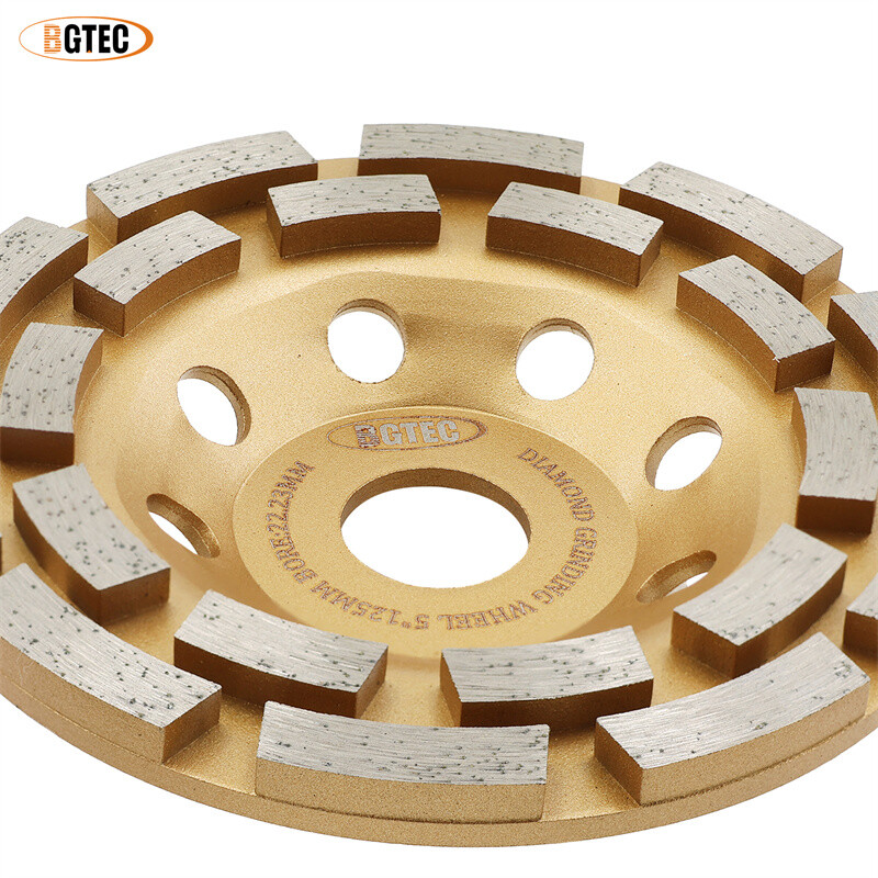 Diamond Concrete Grinding Wheel Double Row Sanding Disc Granite Marble 4-7 inch