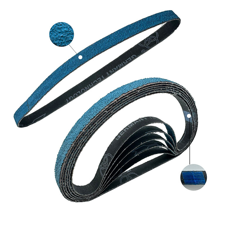 10Pcs 1/2 x 18 Premium Zirconia Sanding Belts For Belt Sander 60 120Grit Sanding