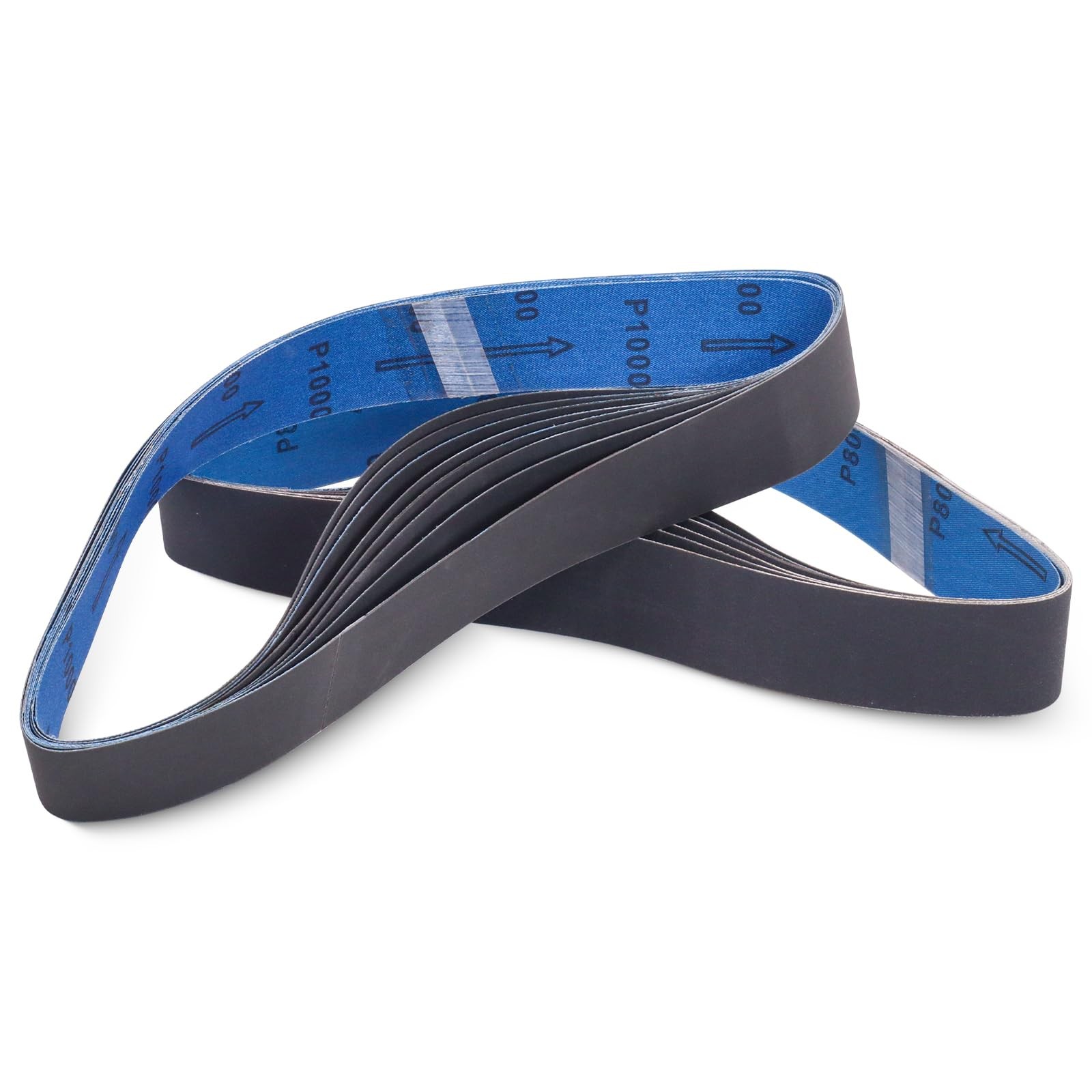 15 Pack 1-1/2 x 30 Inch Sanding Belts, Extra Fine Grit Silicon 1.5×30 inch
