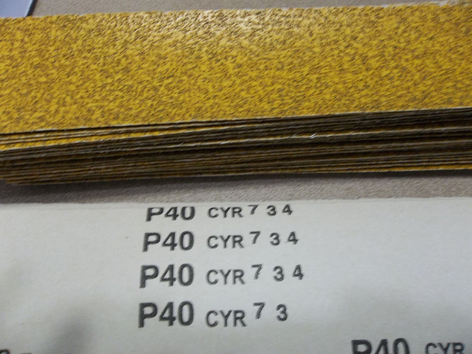 Sungold Abrasives 12503 2.75″ X 17.5″ Gold clip-on 40 Grit 50 pcs. FREE SHIP!