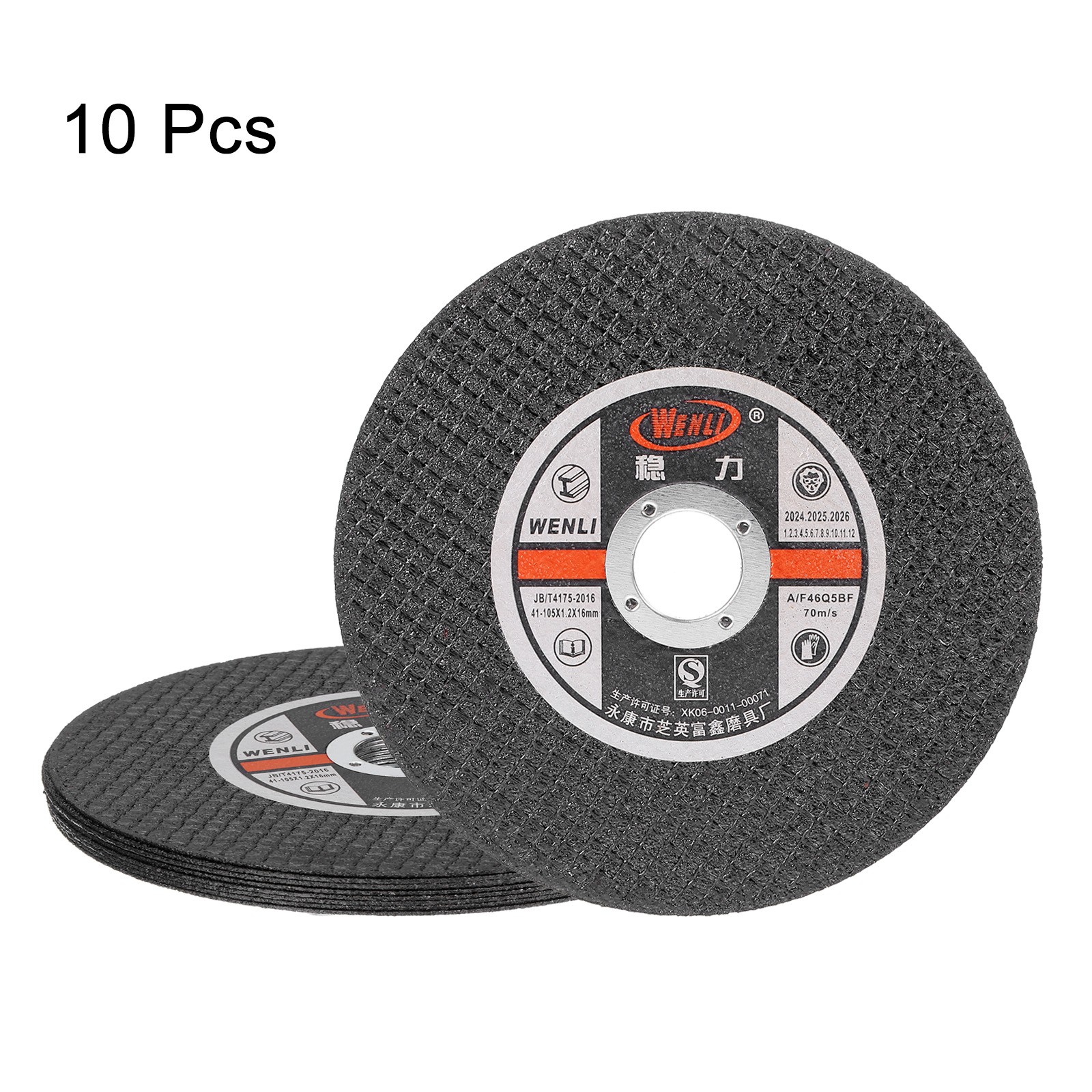 10pcs Cut Off Wheels 4-1/8″ x 1/20″ x 5/8″ Cut-Off Discs, Black