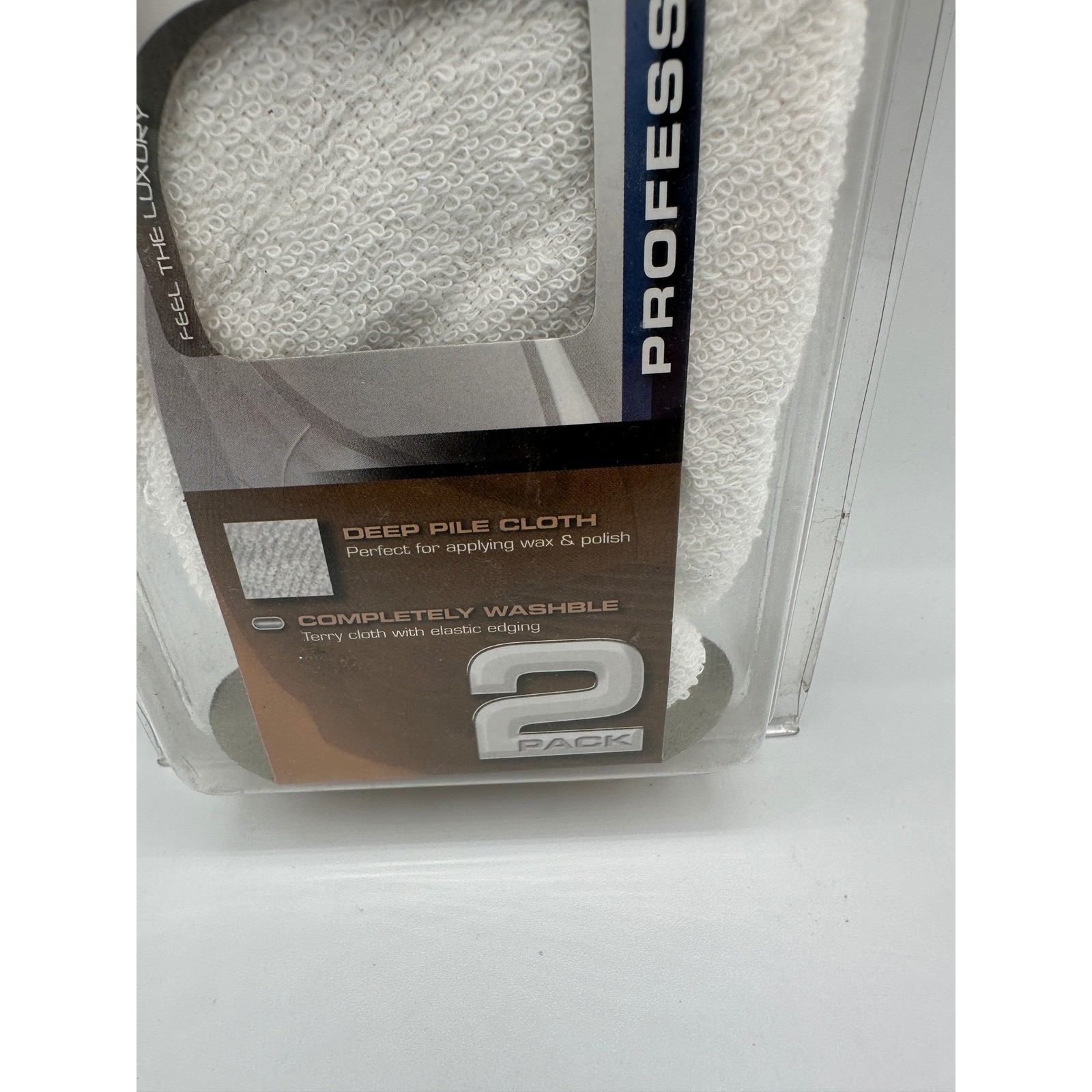 AutoSpa Terry Bonnet 2 Pack 7-8″ White NEW Professional Wax Polish Car Care