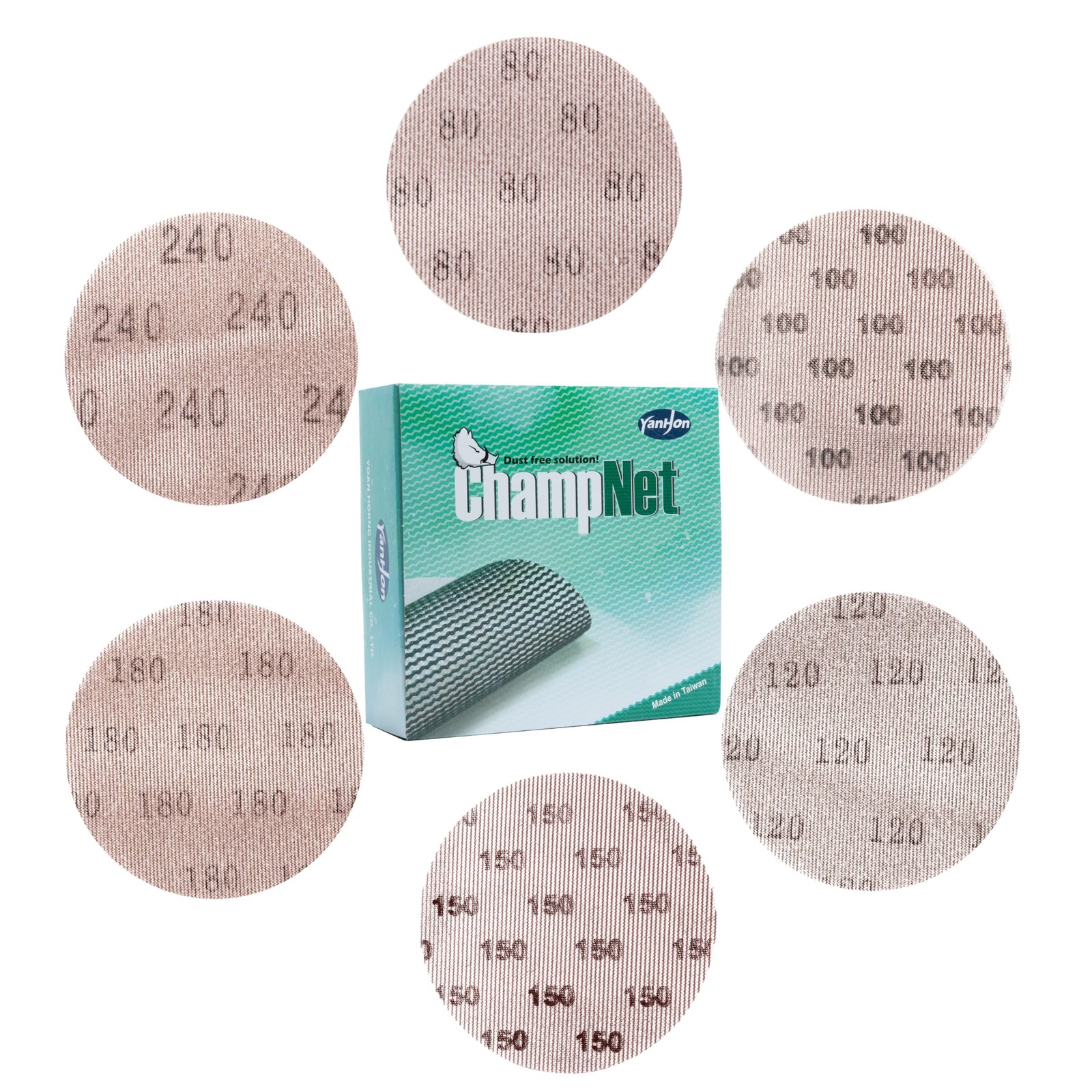 9 Inch Mesh Sanding Discs Abrasive Net Dust Free Sander Abrasives Pads | 30 S…
