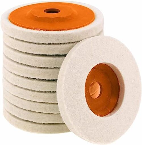 10 Pcs 4 Inch Wool Felt Polishing Wheel Disc,Wool Polishing Wheel Disc 10pcs 4″