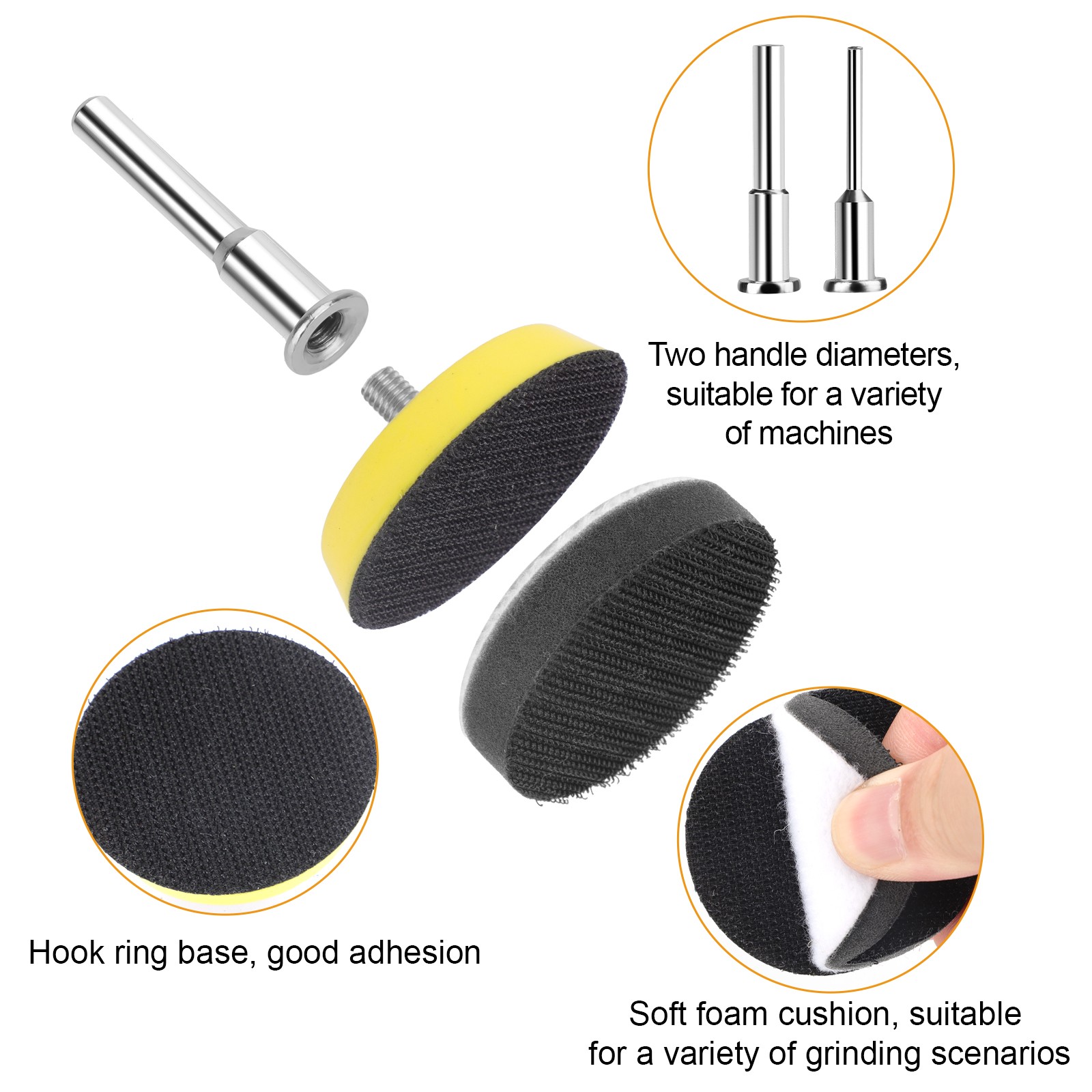 388Pcs 2 Inch Sanding Disc 1/8″ 1/4″ Shank Set for Drill Die Grinder Rotary Tool