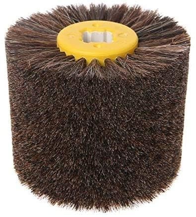 SIGNI Premium Horsehair Polishing Wheel Brush for Wood Furniture -Wire Drawin…