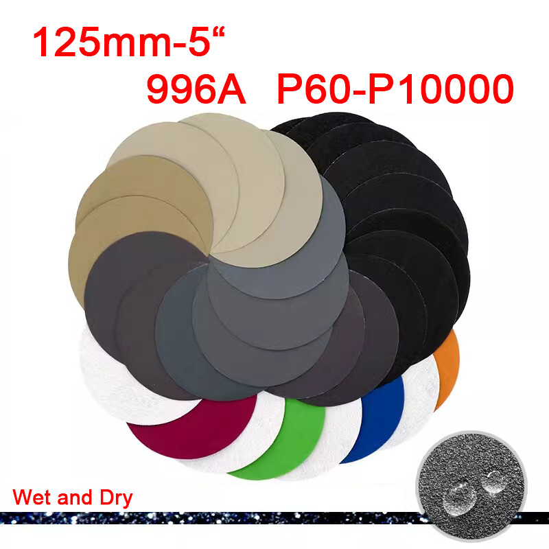 25-75mm Wet and Dry Sanding Discs 1-7Inch Sandpaper Hook&Loop Pads Grit 60-10000