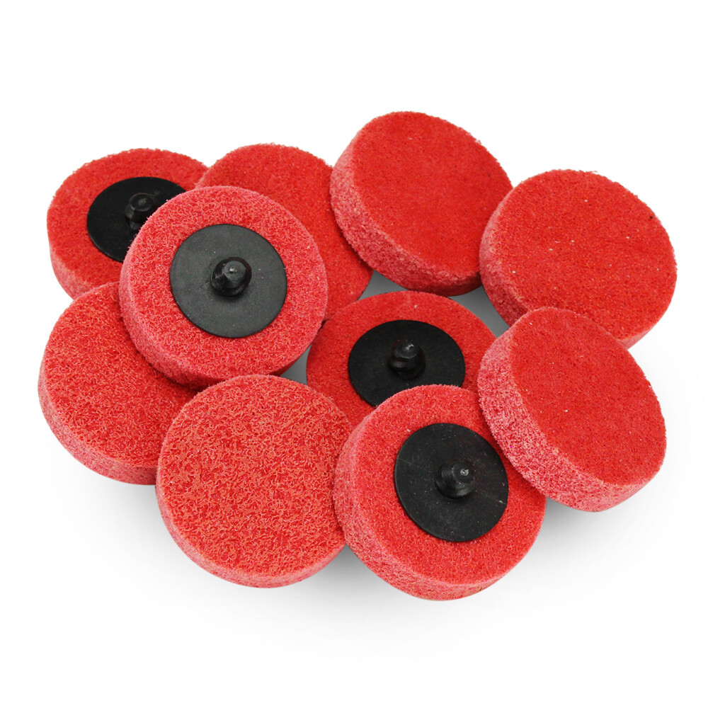 10 Pack – 2″ Quick Change Surface Preparation Disc Non-Woven Die Grinder Pads