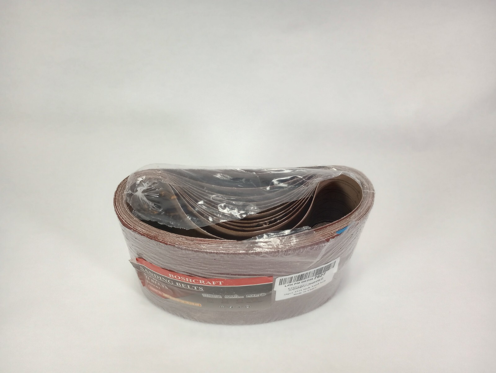 Boshcraft 21 Pack 3×21 Inch Sanding Belts Assorted Grit 40/60/80/120/180/240/400