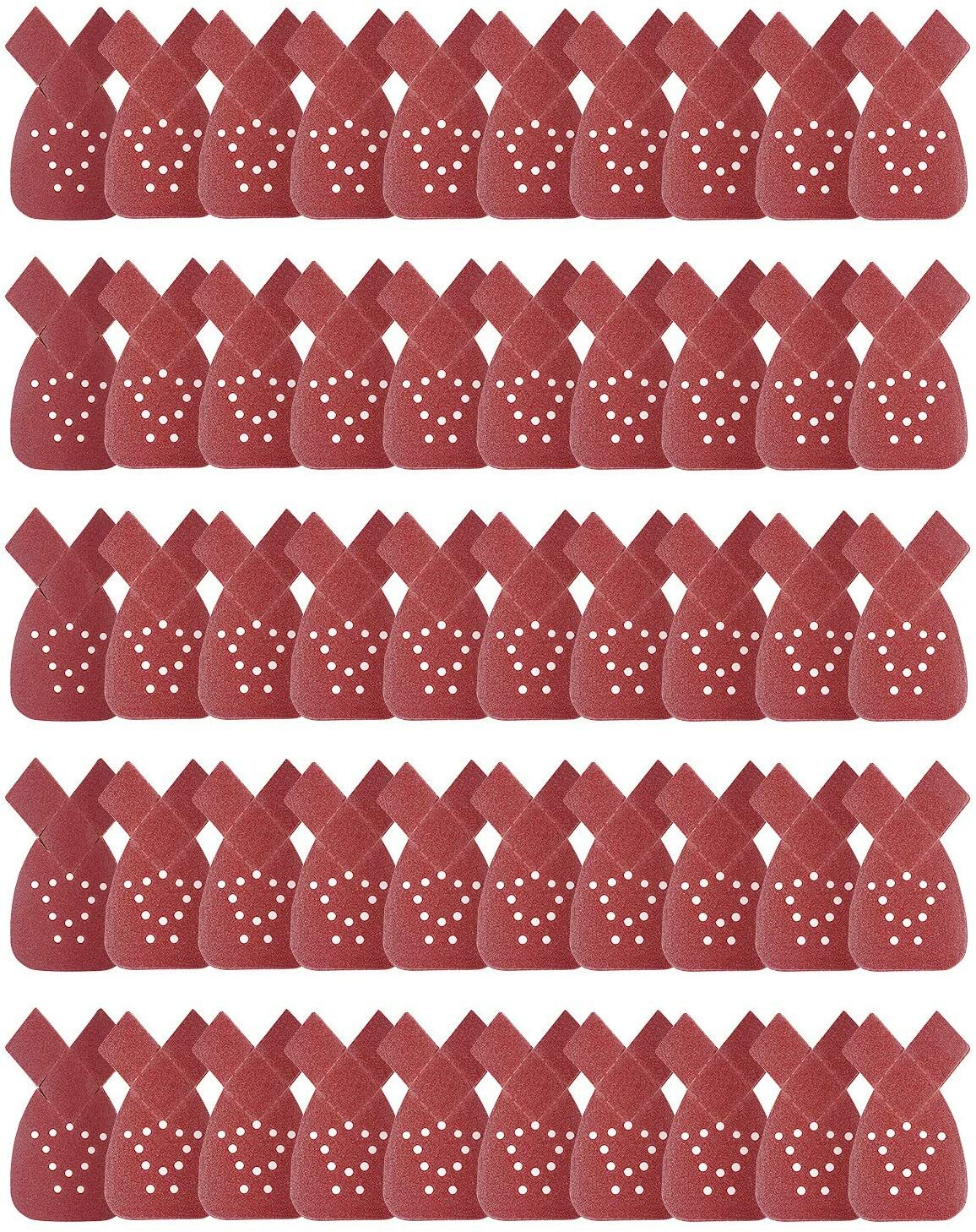 53PACK Hook and Loop Sanding Pads Mouse Sander Sandpaper Pads for Black+Decker