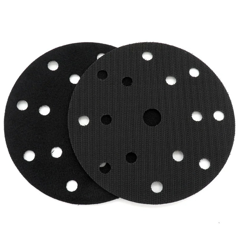 1pc 6in 15 Hole Pneumatic Sanding Sponge Buffer Pad Self Adhesive Soft – NEW