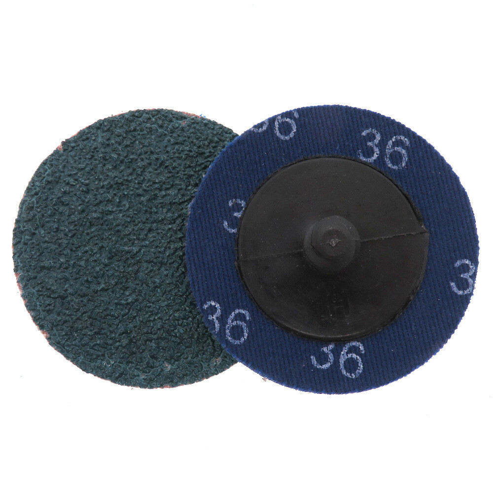2 Inch 50mm Blue R-Type Roll Lock Quick Change Sanding Discs 36/60/80/120 Grit