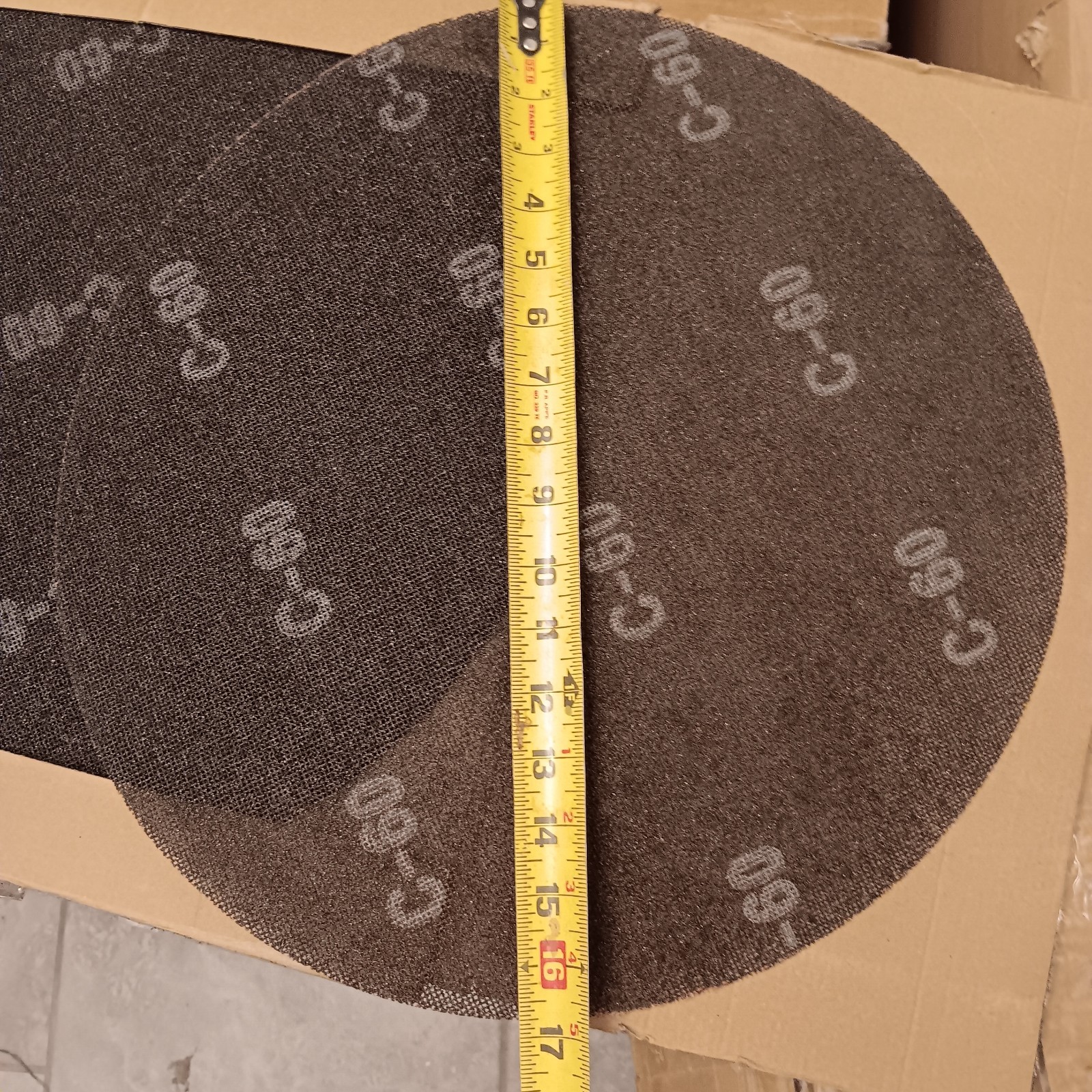 10 PCS 17 Inch 60 Grit Sanding Screen Discs Mesh Floor Wood Maintenance