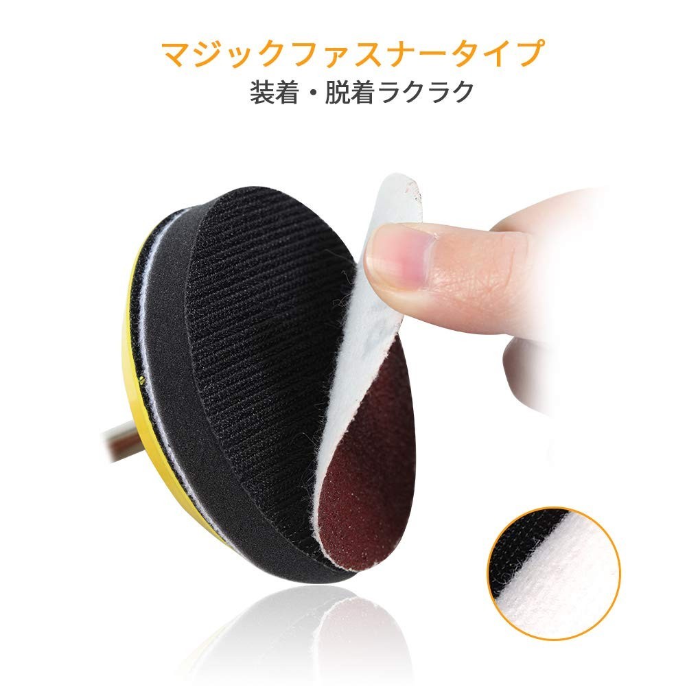 Sanding Discs 3 Inch 40 Grit Hook and Loop for Wood Leather Glass 100pcs