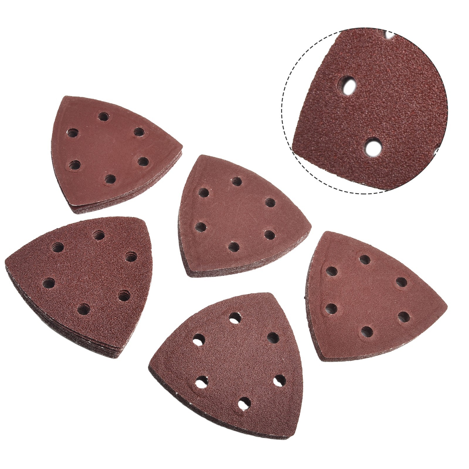 50x 90cm Sanding Sheets Paper Pads Set Triangle Sandpaper Aluminum Oxide 60-240#