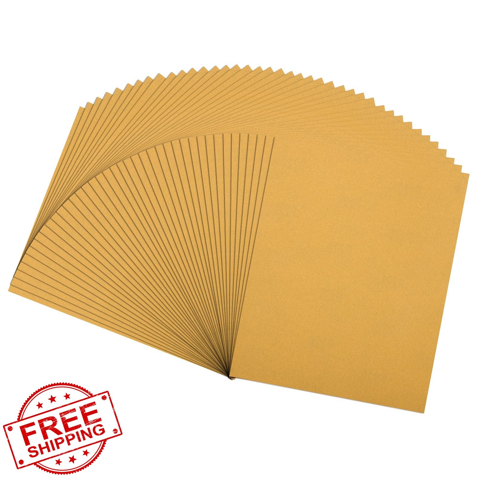 Rebower 40pc 4.5×5.5in 220 Grit Sandpaper