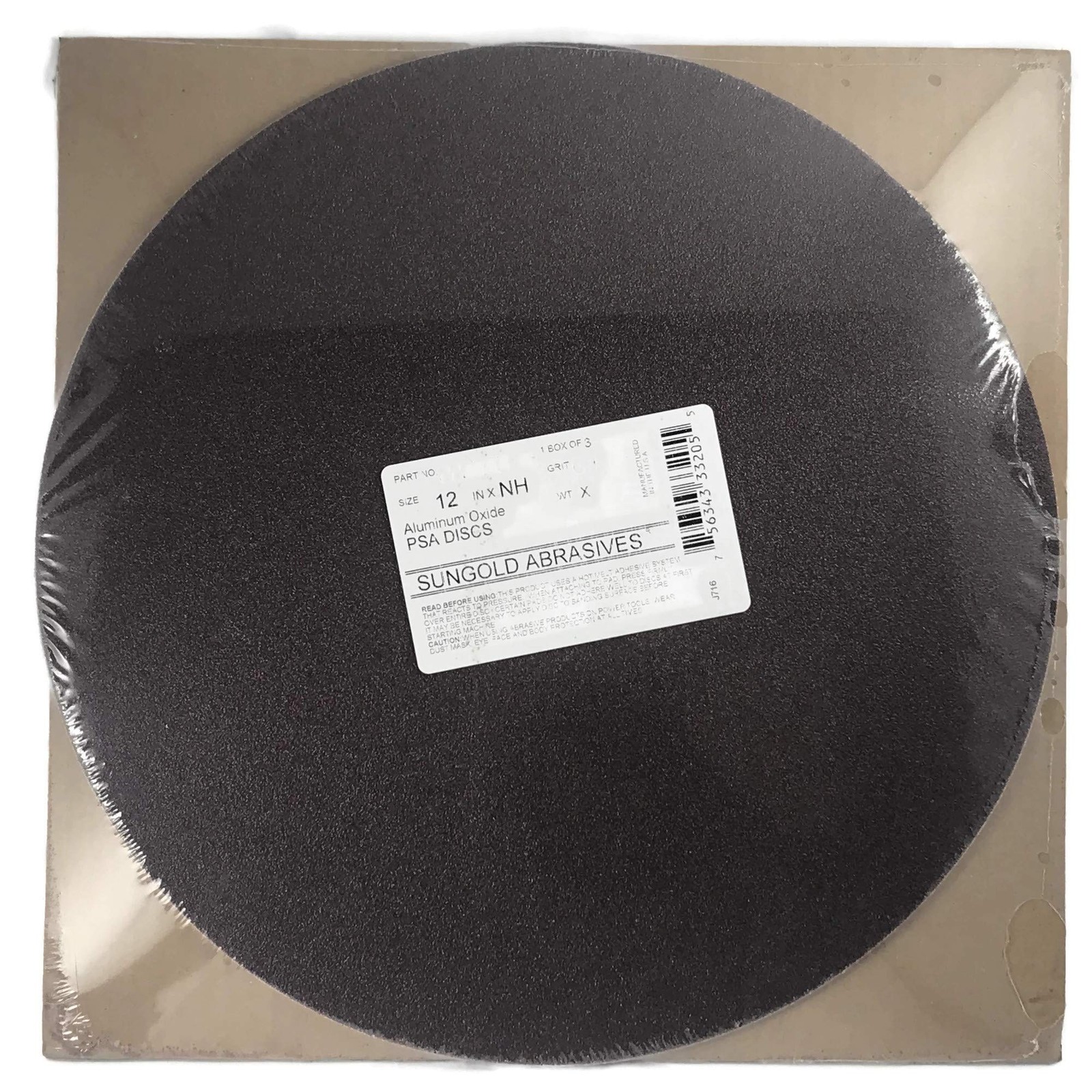 Sungold Abrasives 332055 60 Grit PSA Stick-On Sanding Discs for Stationary Sa…