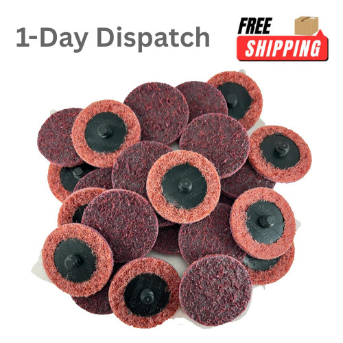 Sungold 2″ Non-Woven Surface Conditioning Disc 25 Pack Maroon