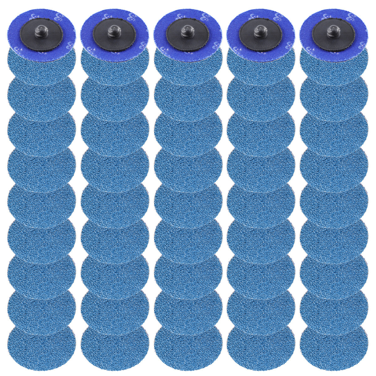 2 inch 36 Grit Zirconia Roll Lock Die Grinder Quick Change Sanding Discs 50PCS