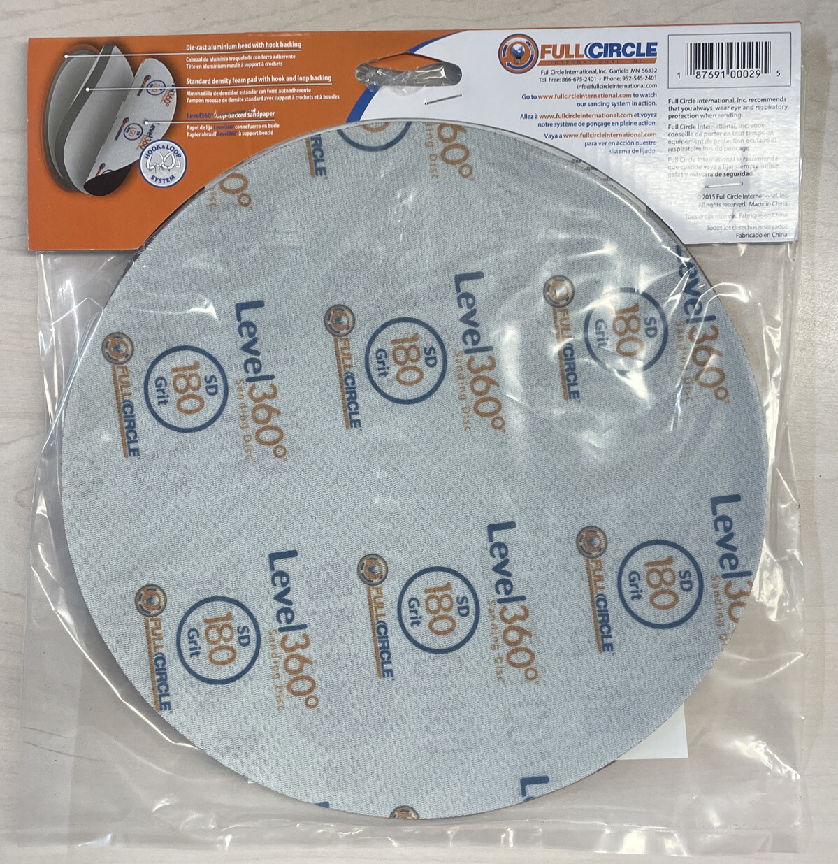 Radius 360 Drywall Sanding Discs, 9″ 180-Grit (5 Pack) Fits PC 7800