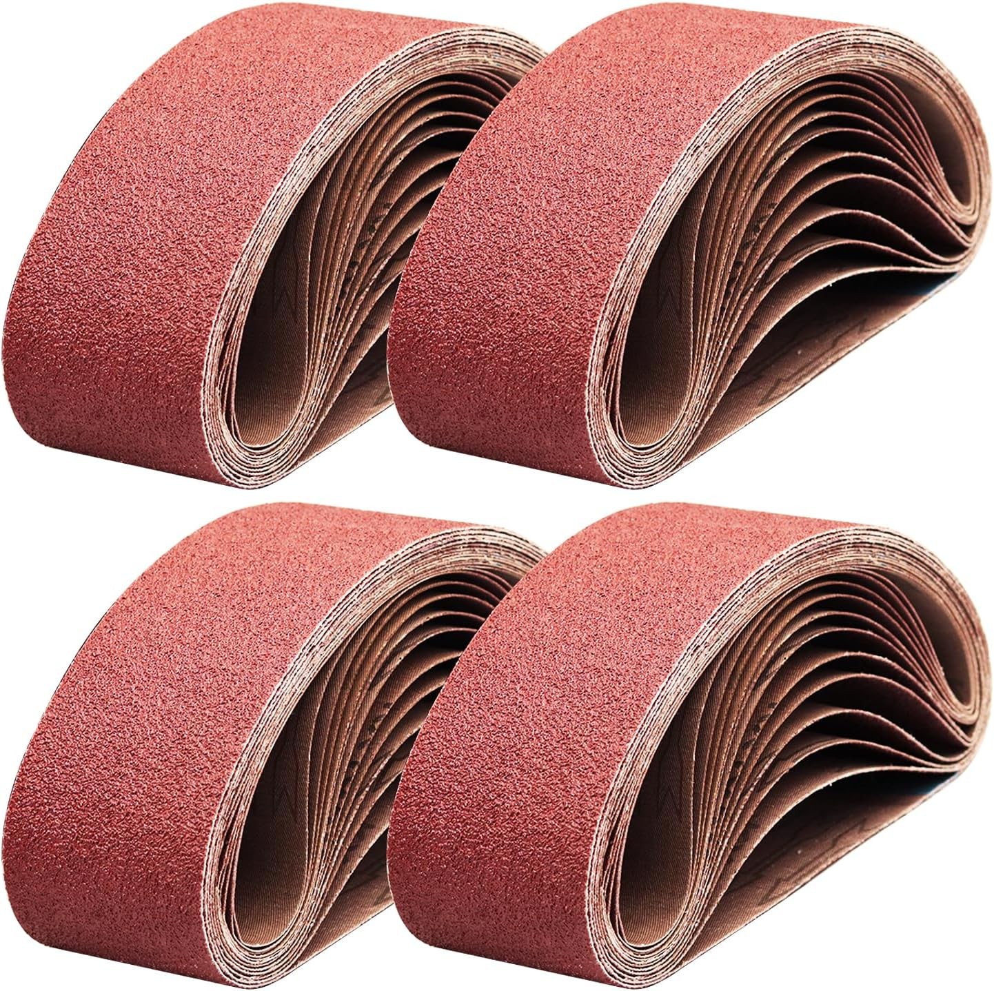 10 PACK 3×21 Inch Sanding Belts Sander Sheet 150 Grit Aluminum Oxide for Metals