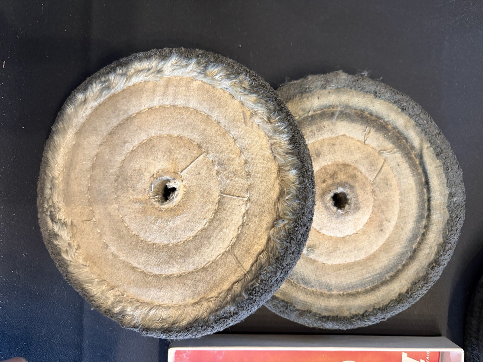 Vintage Buffing Wheel Lot ARCO A1 Williamsville DICO 10” 6” + Arbor