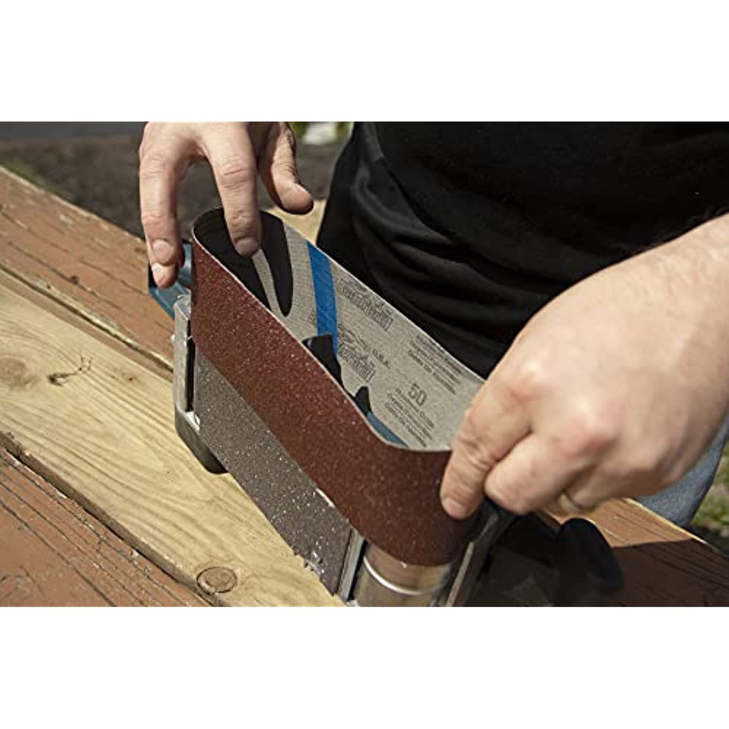 Ali Industries Gator 3″ x 21″ Red Resin Aluminum Oxide Sanding Belts, 80 Grit, 5