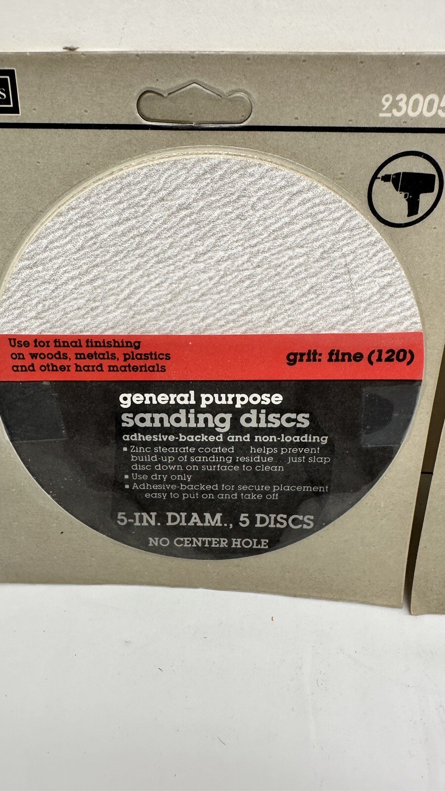 Sears General Purpose 5” Diam Sanding Discs 930051/53 Lot If 2 40/120 Grit