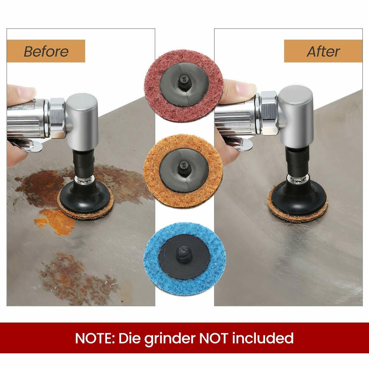 2 inch Roll Lock Surface Prep Conditioning Quick Change Sanding Discs w/ Holder