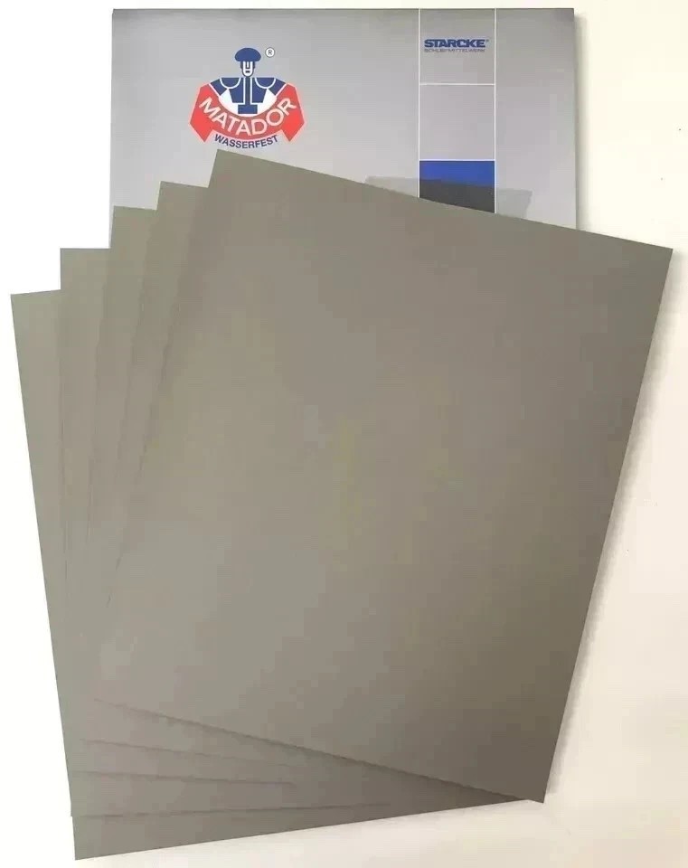 Matador Abrasive Wet Dry Sandpaper 30 Sheets 1000 Grit 9″ x 11″ Silcon Carbide