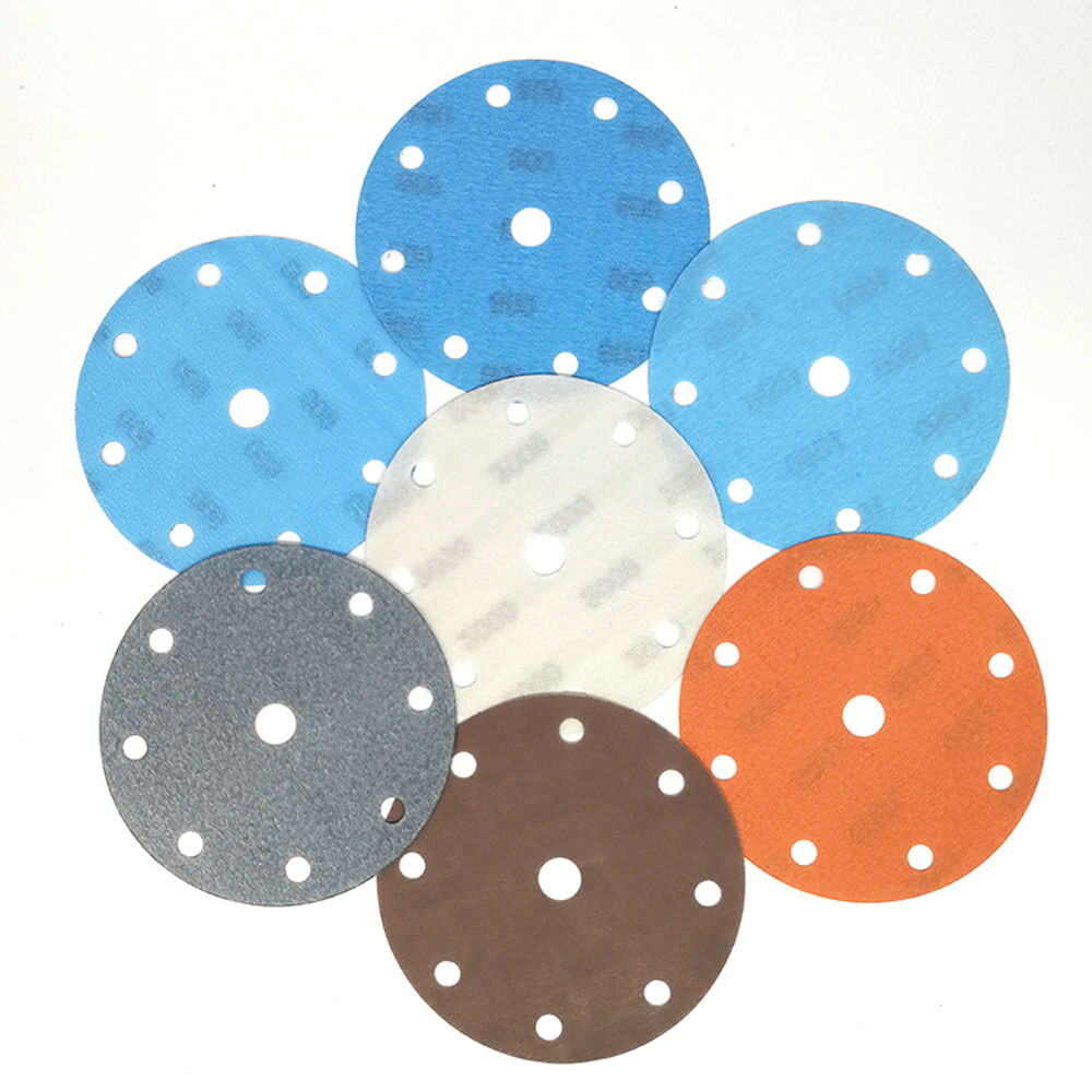 9 Hole Hook and Loop Sanding Disc Pads 600-4000 Grit Sandpaper Orbital 150mm 6″