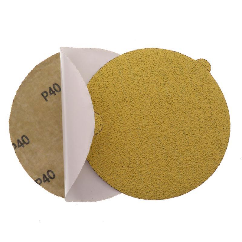 6 Inch 150mm Self Adhesive Sanding Discs Yellow Sandpaper 40 – 800 Grit Polished