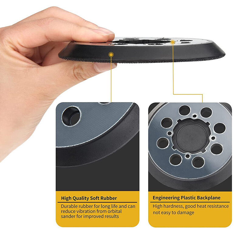 USA 5″ Orbital Sander Pad Hook&Loop For DeWalt DWE6420 DWE6421 DWE6423 DCWE210B