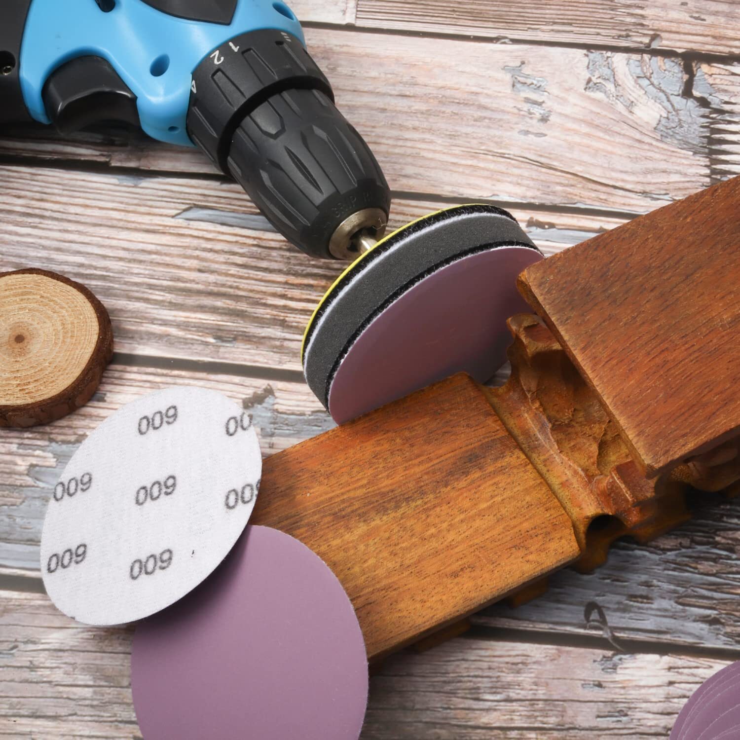 150mm Ceramic Sanding Discs 6in Sandpaper Plain Pads for Hard Wood Steel Metal
