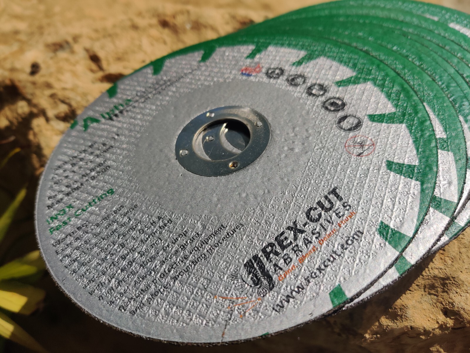 8/Pk Rex-Cut Alpha Green 6″ x .040 x 7/8″ 860008