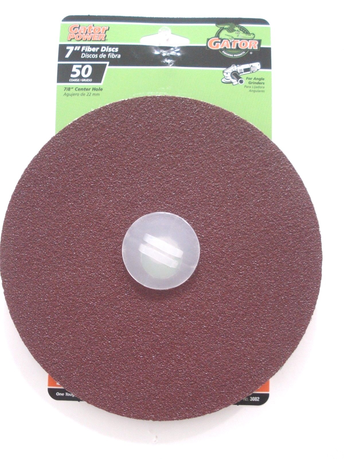 Gator Power 7″ Fiber Discs 50 Coarse # 3082 Pack of 3 Discs New