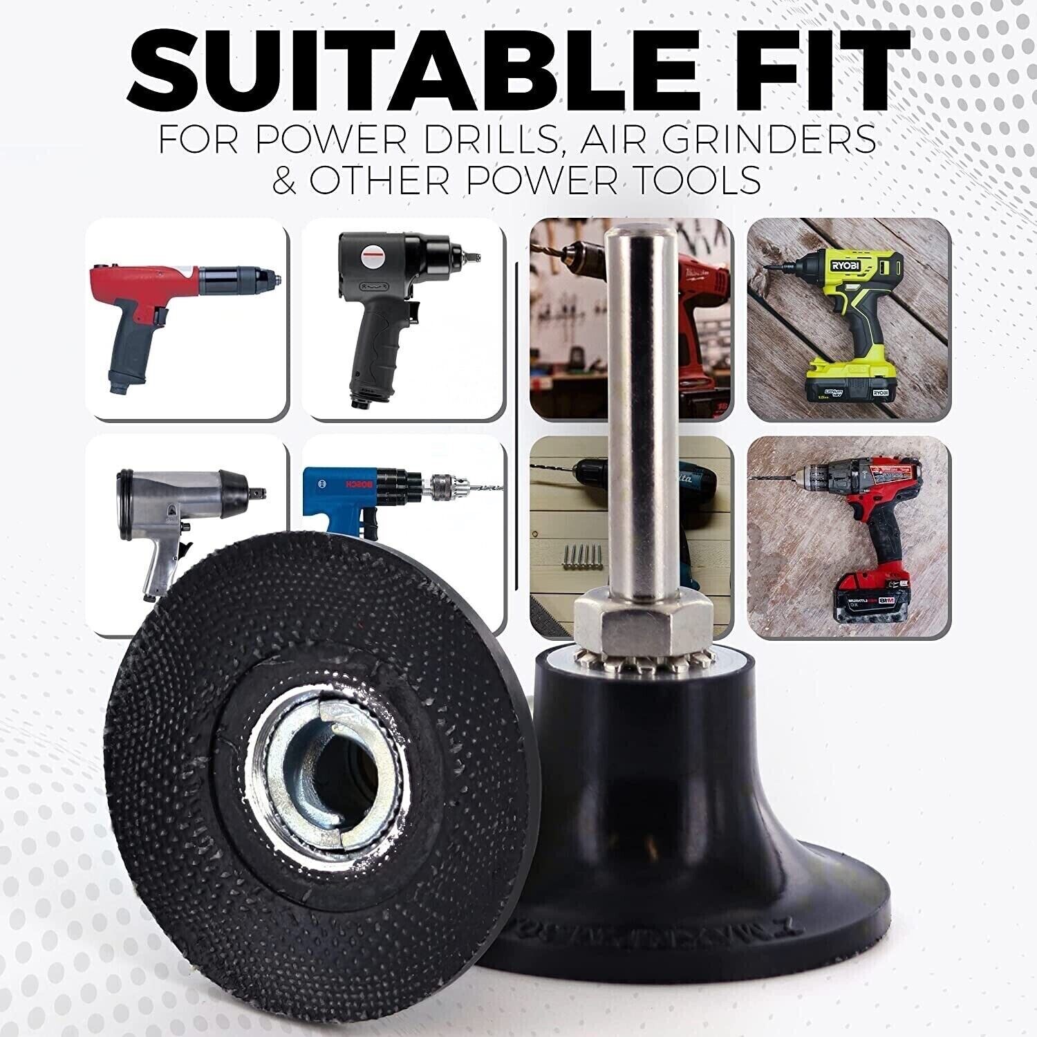 2” Roll-On Disc Pad Holder – 1/4″ Shank / 3 Pack (Taiwan)