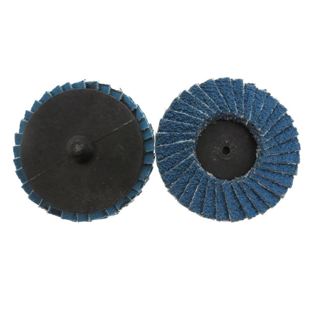 2 Inch 50mm Flap Disc Roll Lock Quick Change Sanding Discs Die Grinder 40 Grit