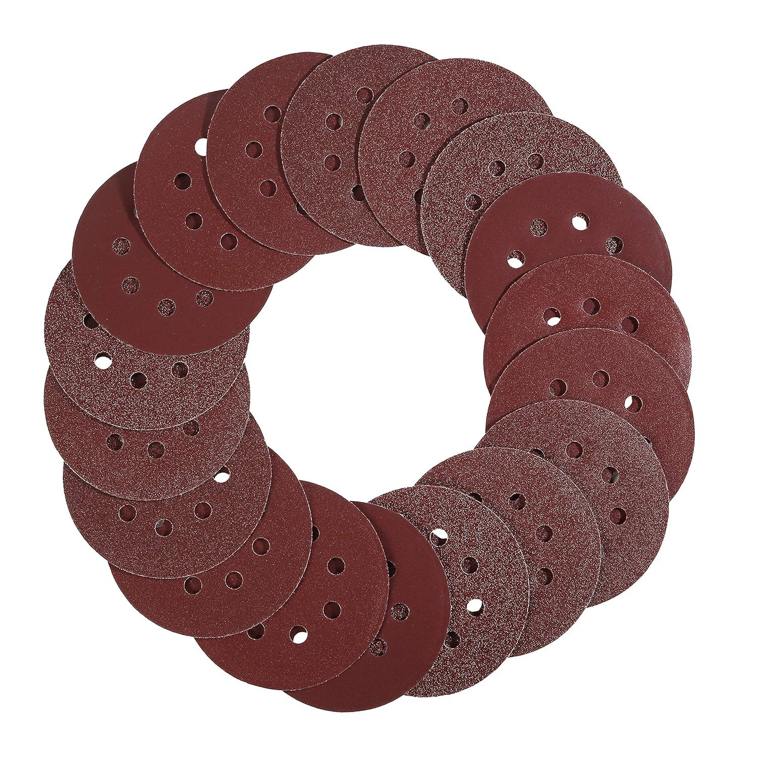 Bates 5-Inch Sanding Discs – 30 Pack Assorted Grits for Versatile Finishing