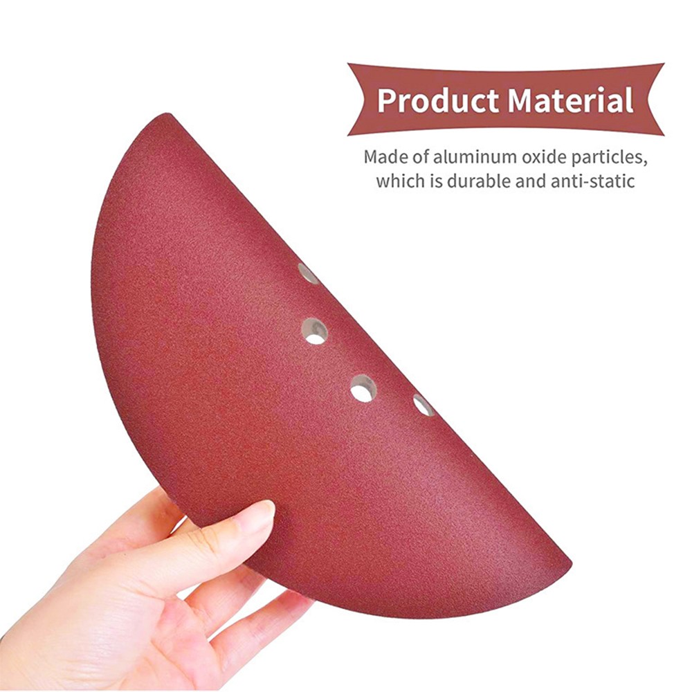9 inch 10-Hole Sanding Disc Drywall Sander Paper Hook Loop 40 60 80 120 240 Grit