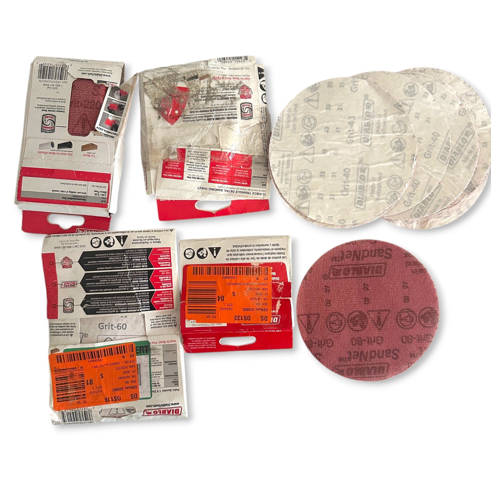 Diablo DCT334ASTH12G Lots of Mixed Sanding Sheet 3 1/2 in, 4 1/2 in x 5 1/2 in