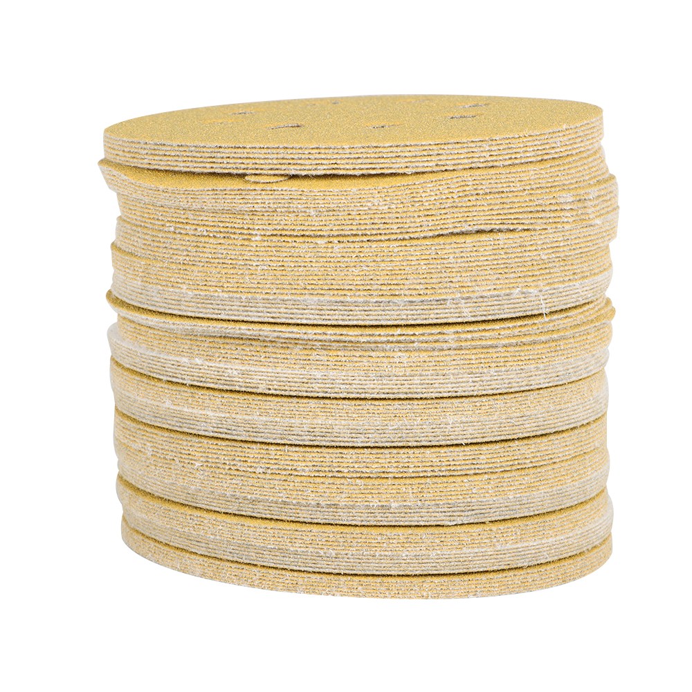 100 Pack Sanding Disc Sander Paper 8 Hole Hook And Loop Sanding Disc 100 Grit 5″