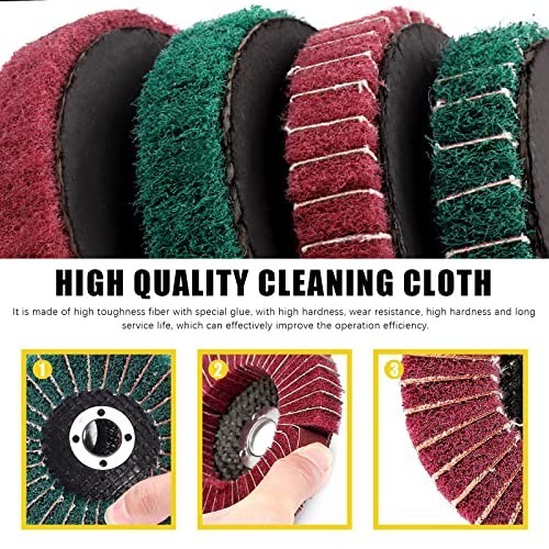 17 Pcs Polishing Buffer Wheels Set – Wool & Nylon Discs + 3 Compounds for Angle