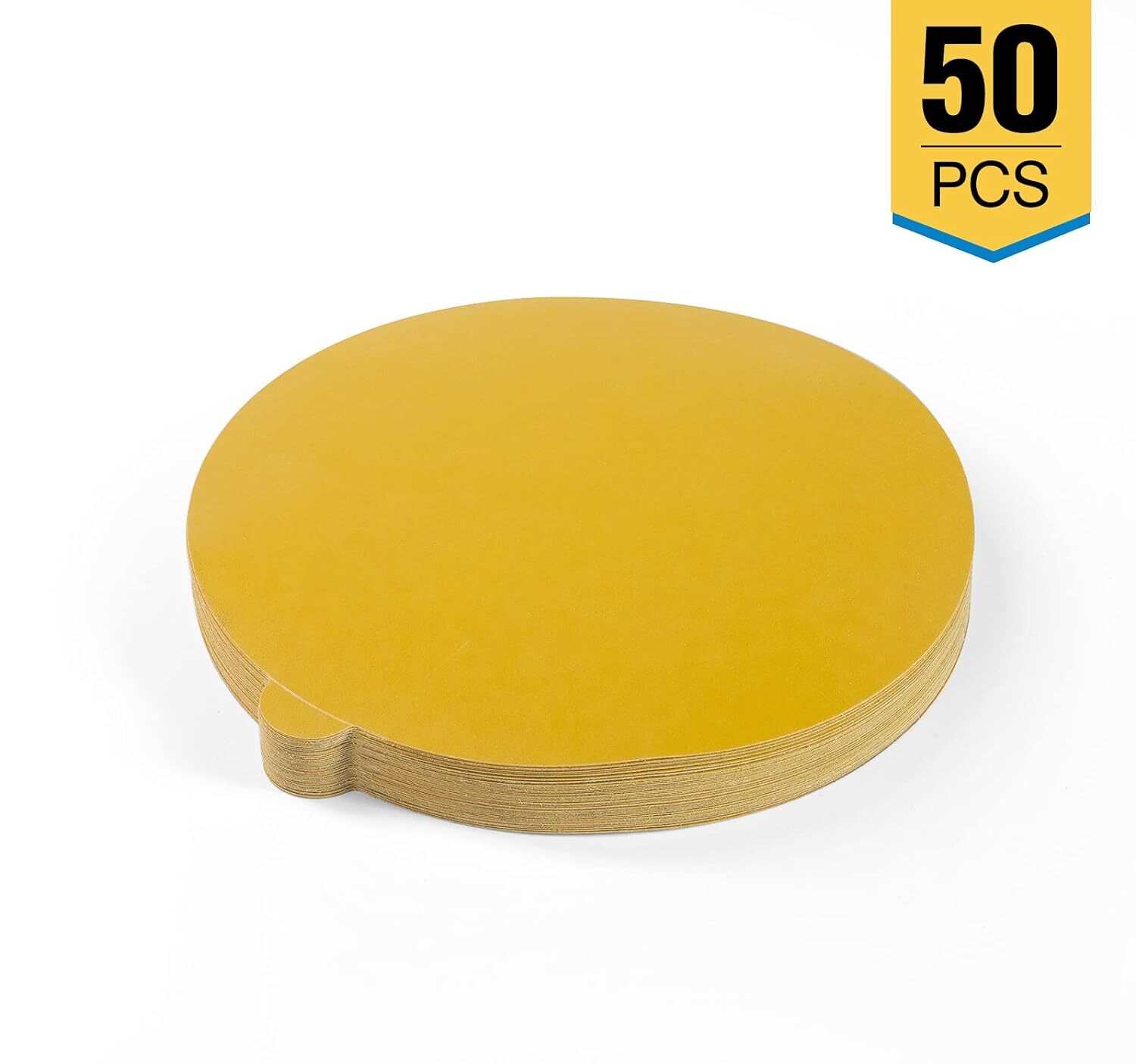 6in PSA Gold Sanding Disc Self Adhesive Sticky Back DA Sander Sandpaper 500 Grit