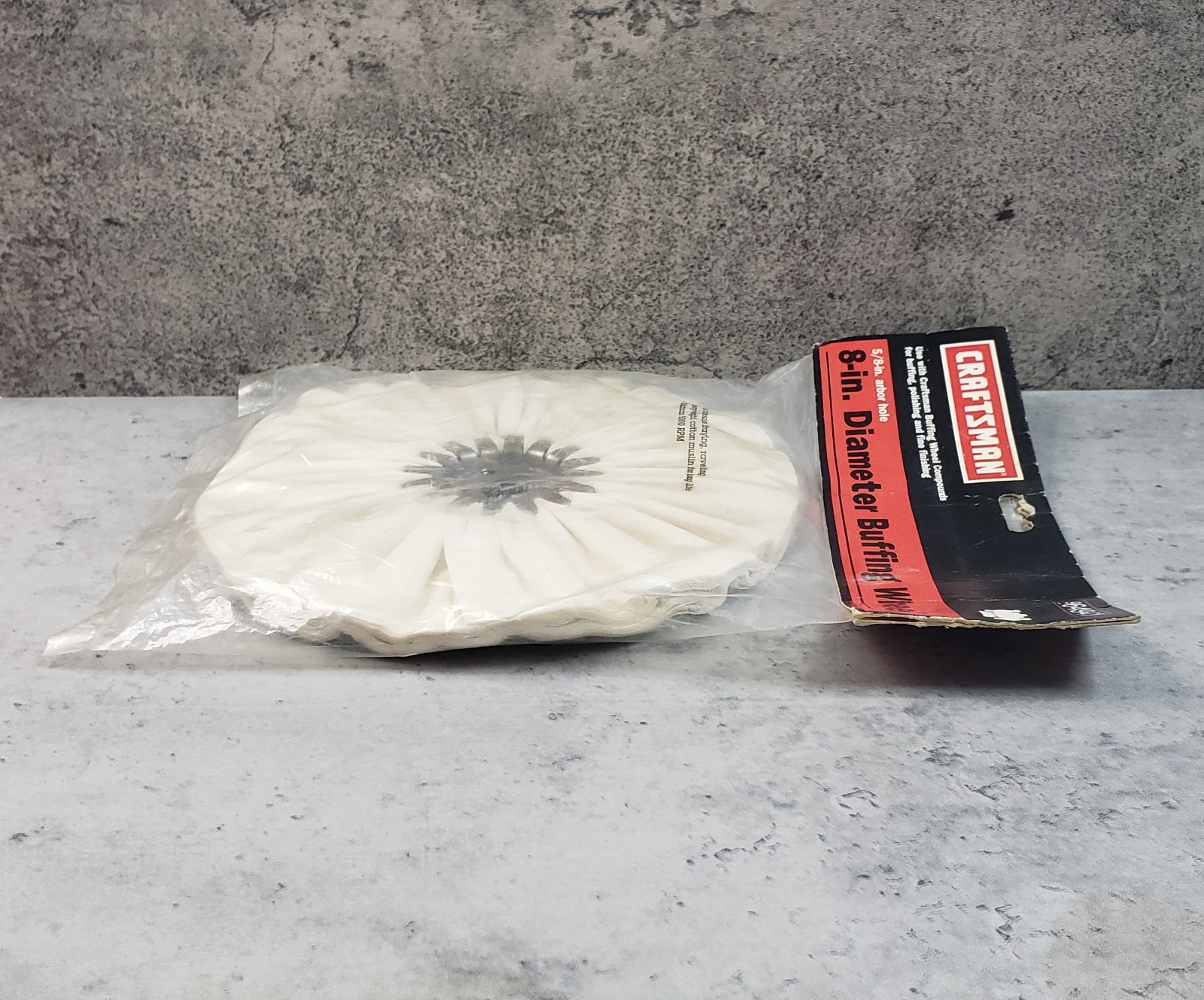 Sears Craftsman 8″ Buffing Wheel 5/8″ Arbor Hole 64941 NOS Sealed