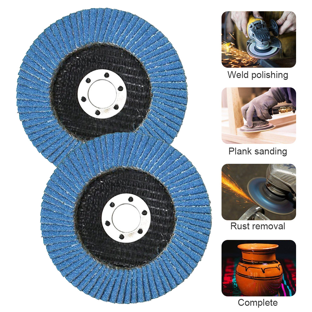 200PACK 4.5” x 7/8″ Professional 40 Grit Zirconia Flap Disc Grinding Wheels T29
